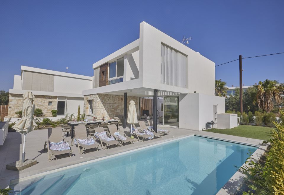 Hotel New 5 Bedroom Villa with Pool in the Center of Ayia Napa l Kube Villa 4, Leisure & Recreation, Outdoor Swimming Pool