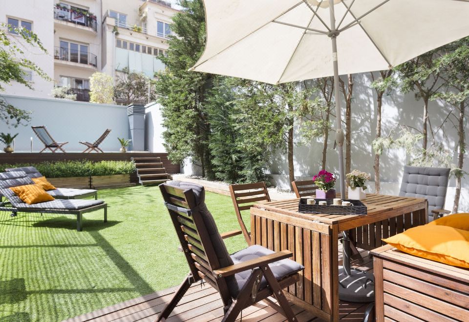 Hotel My Space Barcelona Private Pool Garden, Exterior, Garden