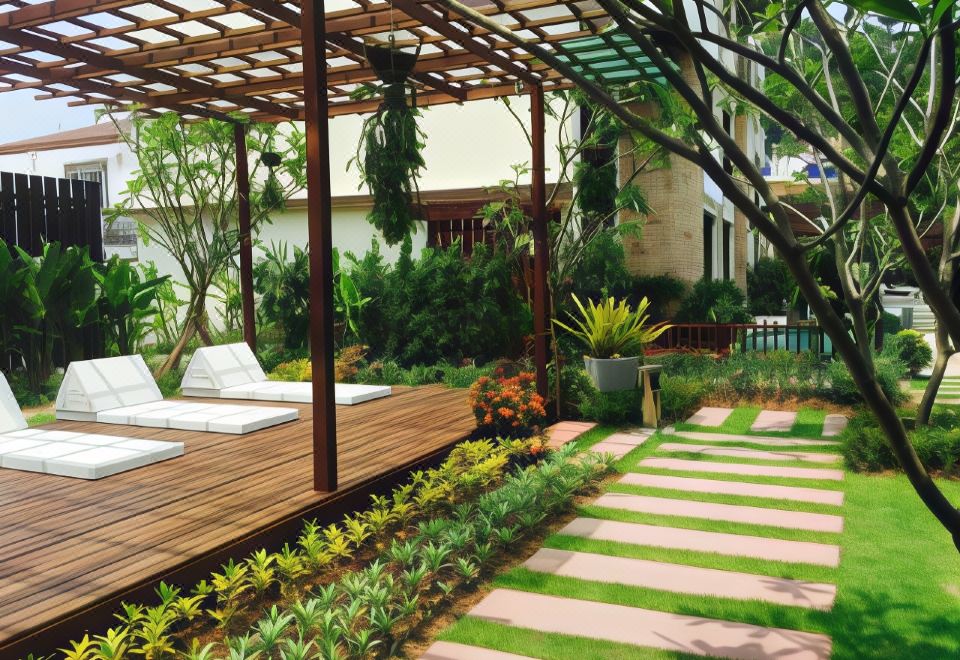 Hotel JJ Residence, Exterior, Garden