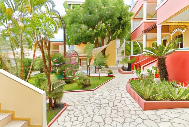 Hotel Parco del Caribe, Exterior, Garden