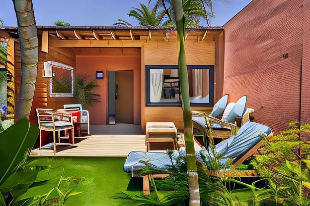 Hotel 100% Fun, Exterior, Garden